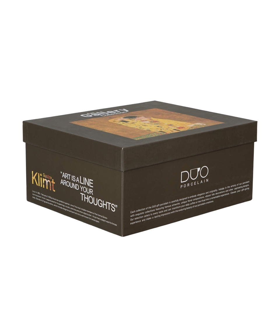 2 filiżanki ze spodkami THE KISS CLASSIC inspired by Klimt