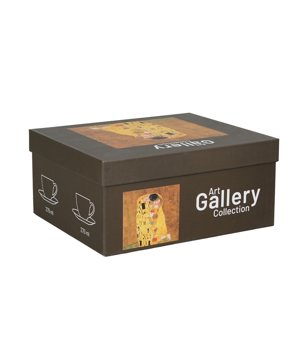 2 filiżanki ze spodkami THE KISS CLASSIC inspired by Klimt