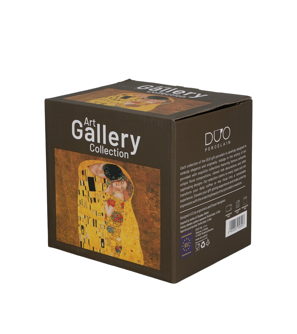 Filiżanka z dzbankiem i zaparzaczem THE KISS CLASSIC inspired by Klimt