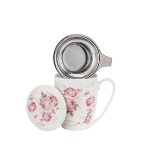 Kubek z zaparzaczem ze stali nierdzewnej SECESJA