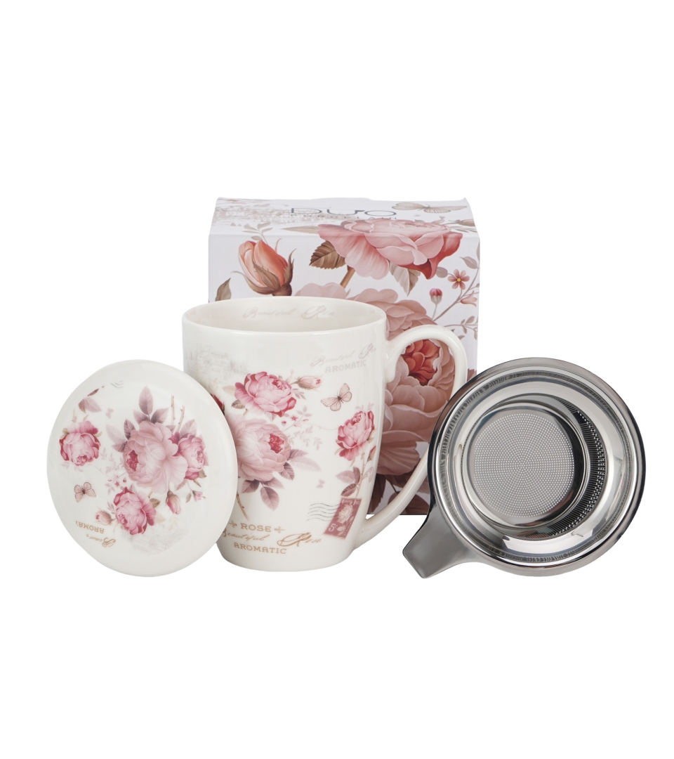 Kubek z zaparzaczem ze stali nierdzewnej SECESJA