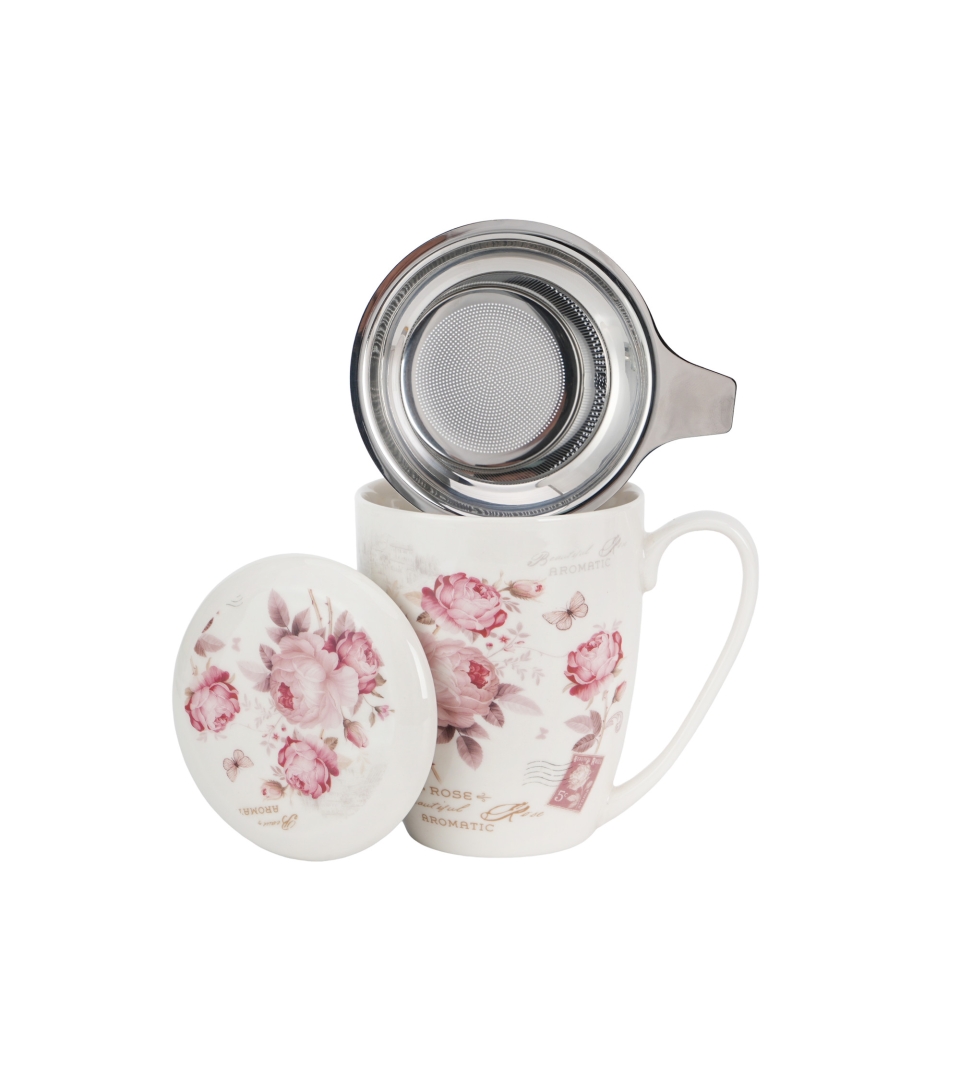 Kubek z zaparzaczem ze stali nierdzewnej SECESJA