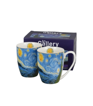 2 kubki classic STARRY NIGHT inspired by Van Gogh