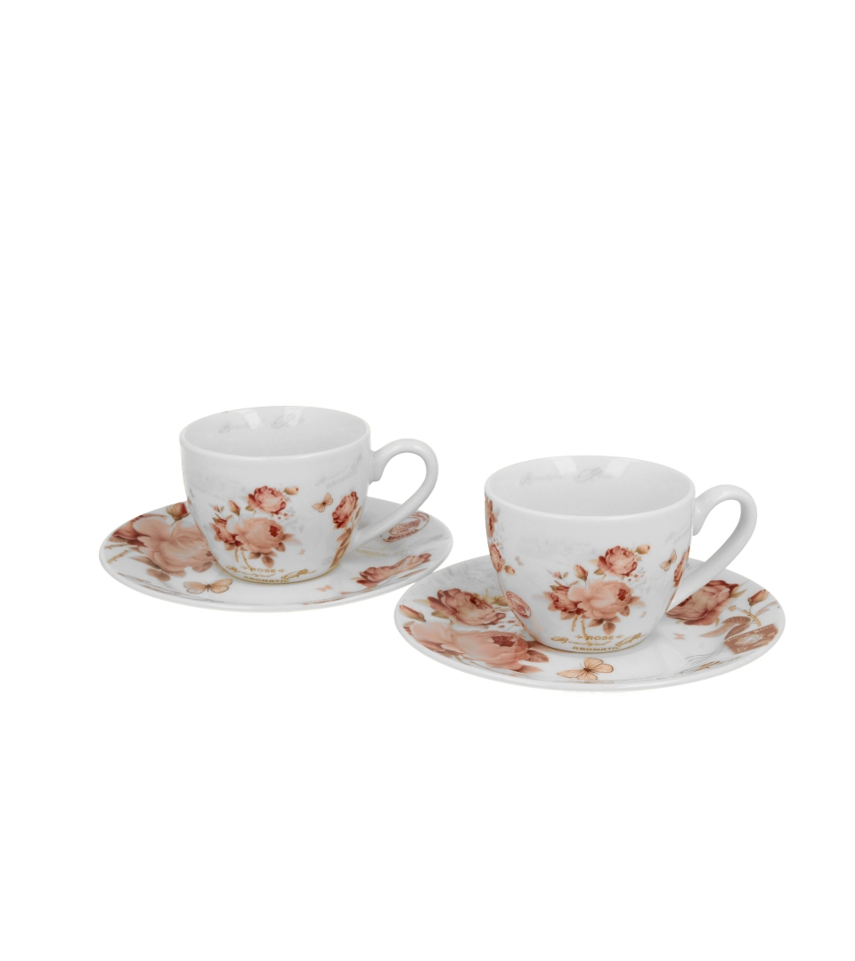 2 filiżanki espresso ze spodkami SECESJA