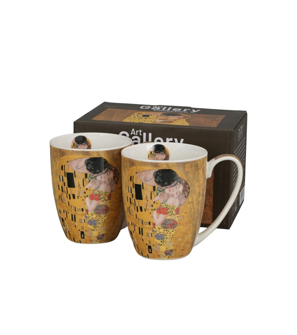 2 kubki classic THE KISS CLASSIC inspired by Klimt