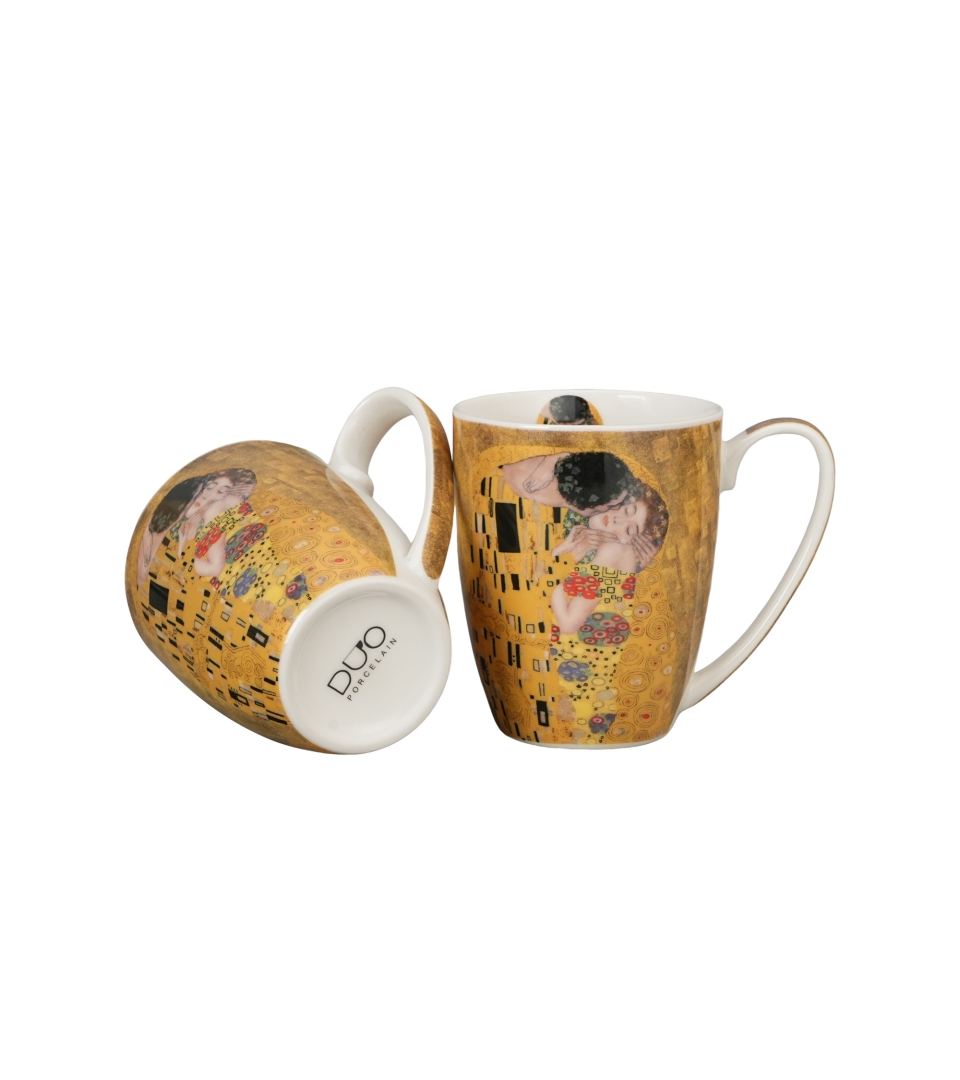 2 kubki classic THE KISS CLASSIC inspired by Klimt