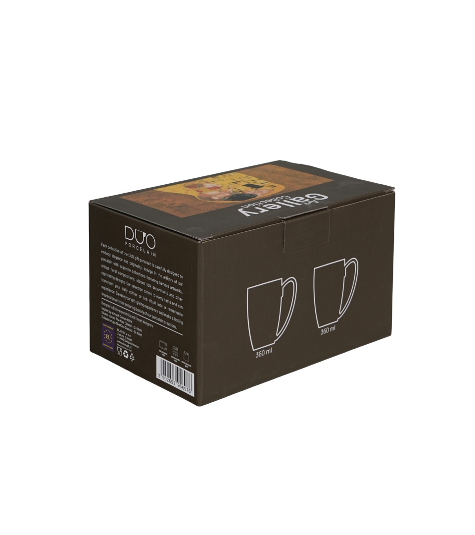 2 kubki classic THE KISS CLASSIC inspired by Klimt