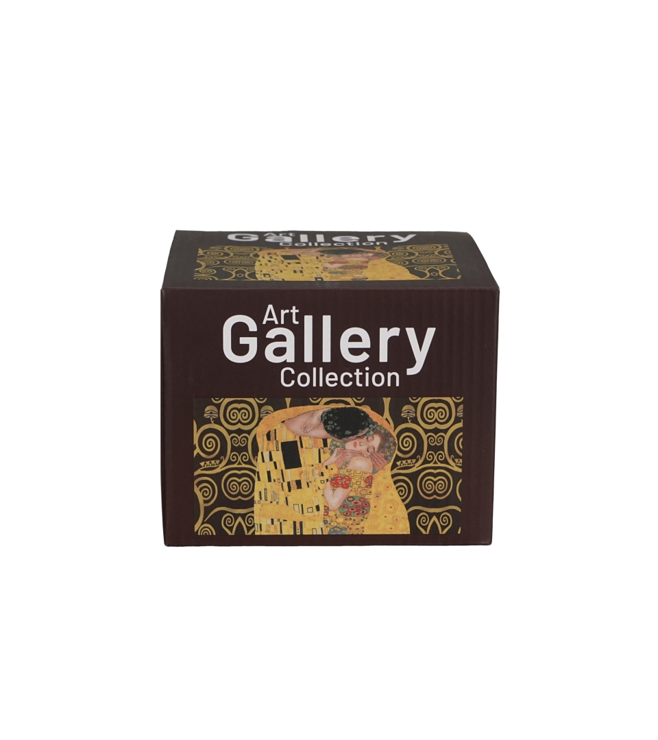 Kubek prosty THE KISS BROWN inspired by Klimt