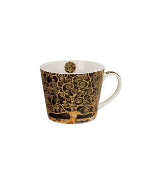 Kubek prosty TREE OF LIFE Brown inspired by Gustav Klimt