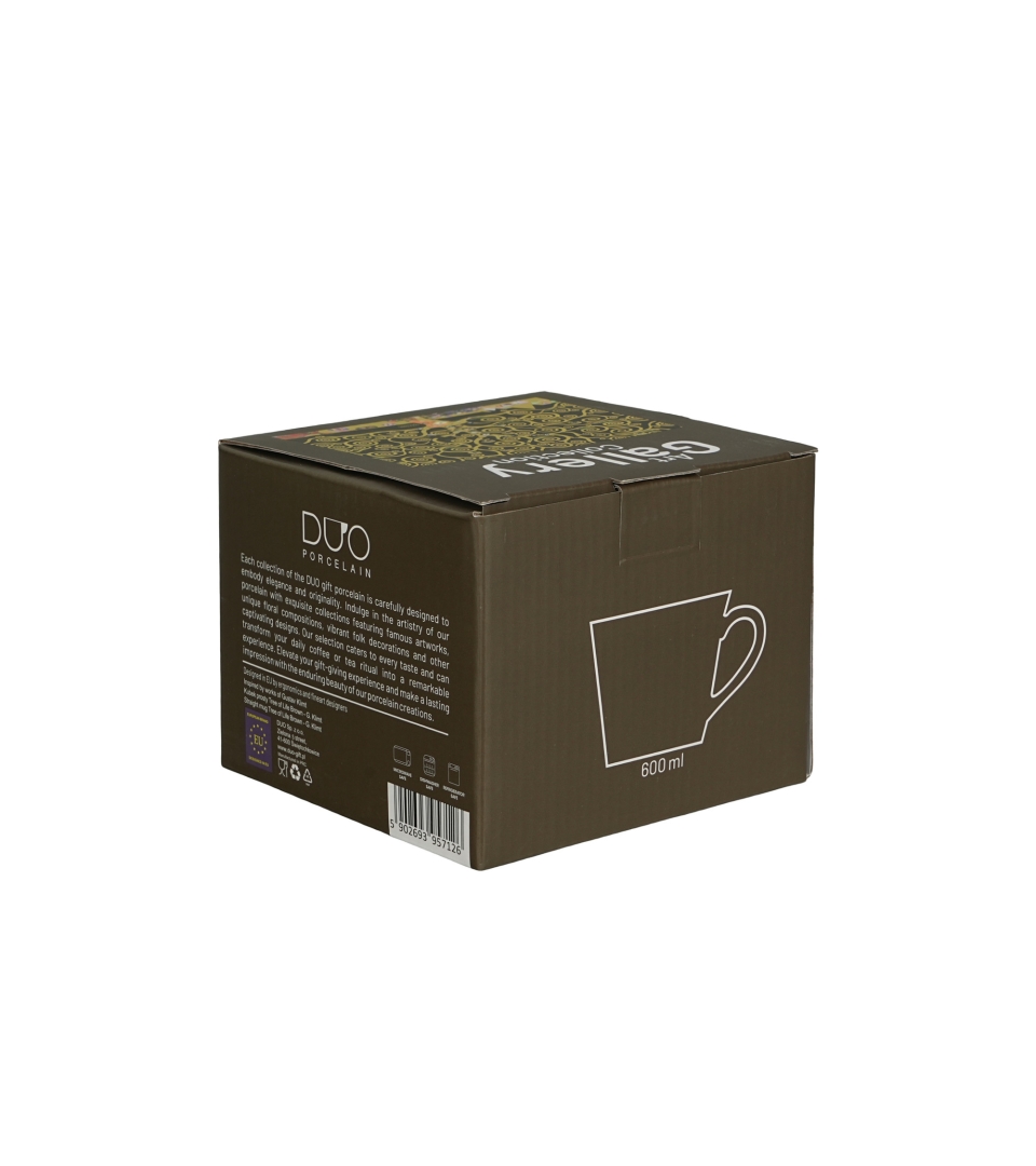 Kubek prosty TREE OF LIFE Brown inspired by Gustav Klimt