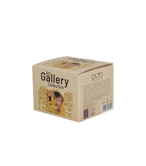 Kubek baryłka THE KISS ECRU inspired by Klimt