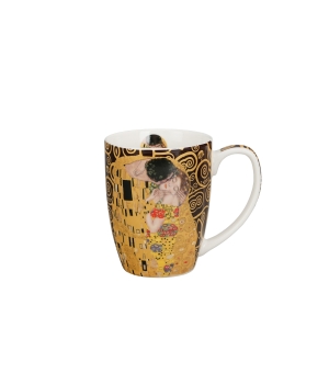 Kubek classic THE KISS BROWN inspired by Klimt