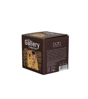 Kubek classic THE KISS BROWN inspired by Klimt