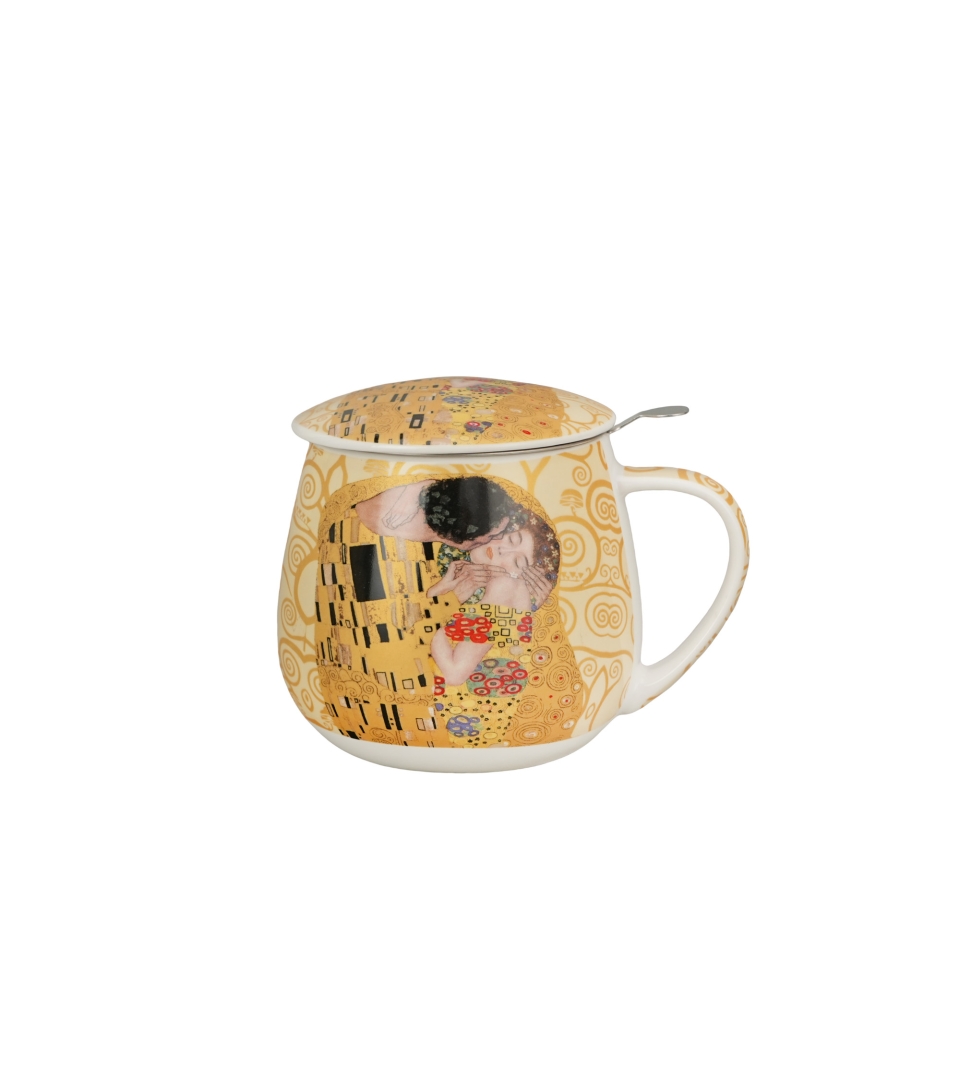 Zaparzacz baryłka THE KISS ECRU inspired by Klimt