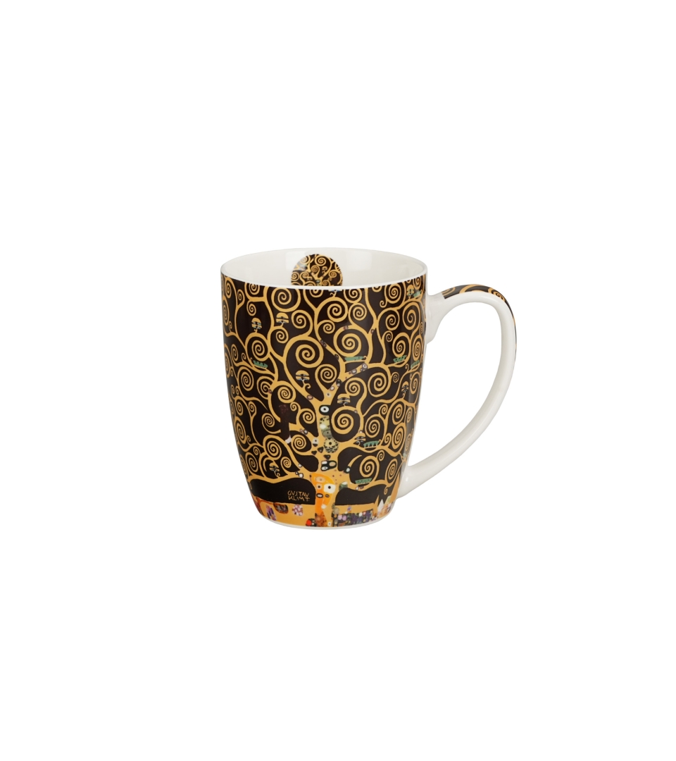 Kubek classic TREE OF LIFE Brown inspired by Gustav Klimt
