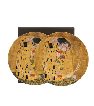 Komplet 2 talerze deserowe THE KISS CLASSIC inspired by Klimt