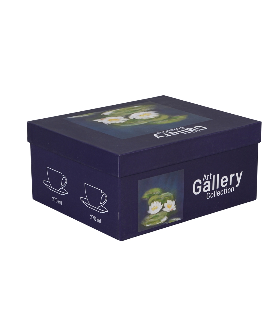 2 filiżanki ze spodkami NENUFARS inspired by Monet