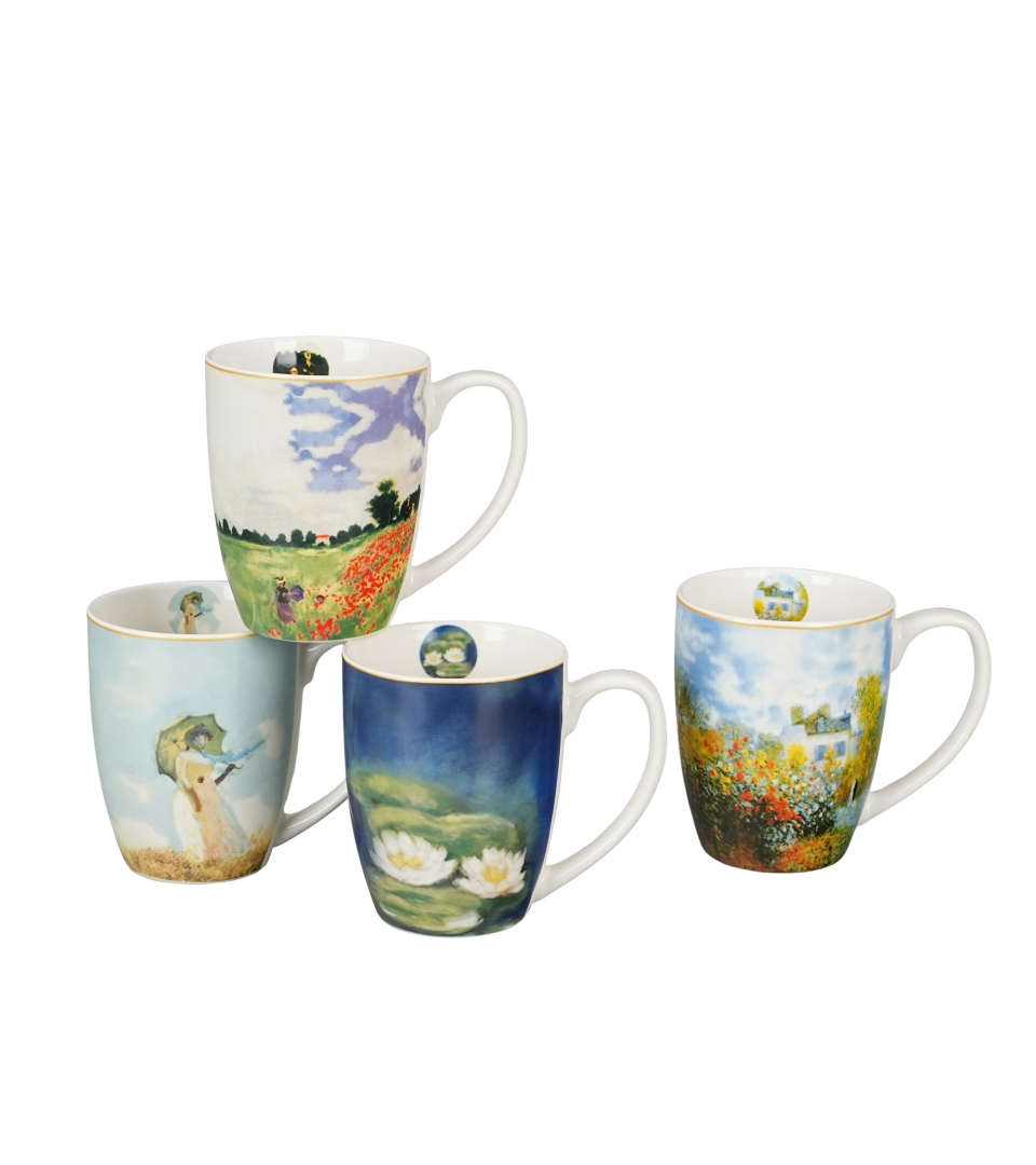 Komplet 4 kubki classic inspired by Monet