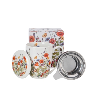 Kubek z zaparzaczem ze stali nierdzewnej WILD BIRD