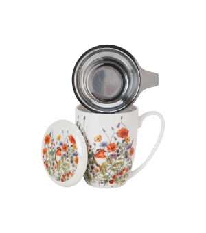 Kubek z zaparzaczem ze stali nierdzewnej WILD BIRD