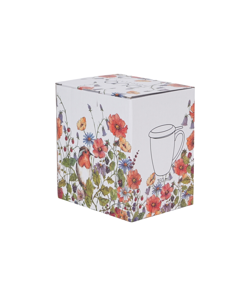 Kubek z zaparzaczem ze stali nierdzewnej WILD BIRD