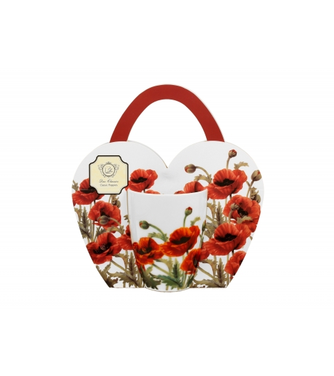 Kubek classic w koszyczku CLASSIC POPPIES