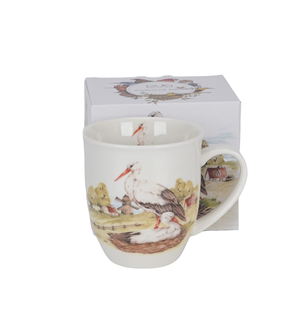 Kubek 400 ml Ptasi Świat BOCIANY