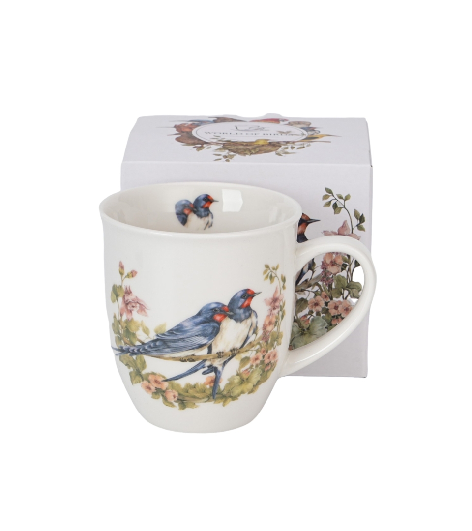 Kubek 400 ml Ptasi Świat JASKÓŁKI