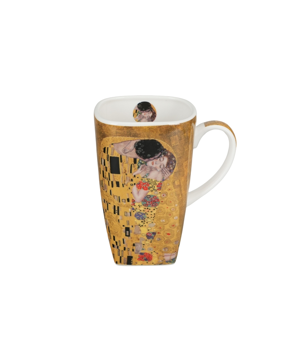 Kubek kwadratowy THE KISS CLASSIC inspired by Klimt