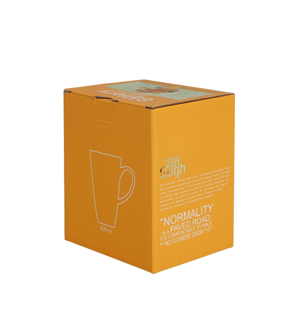 Kubek kwadratowy SUNFLOWERS inspired by Van Gogh