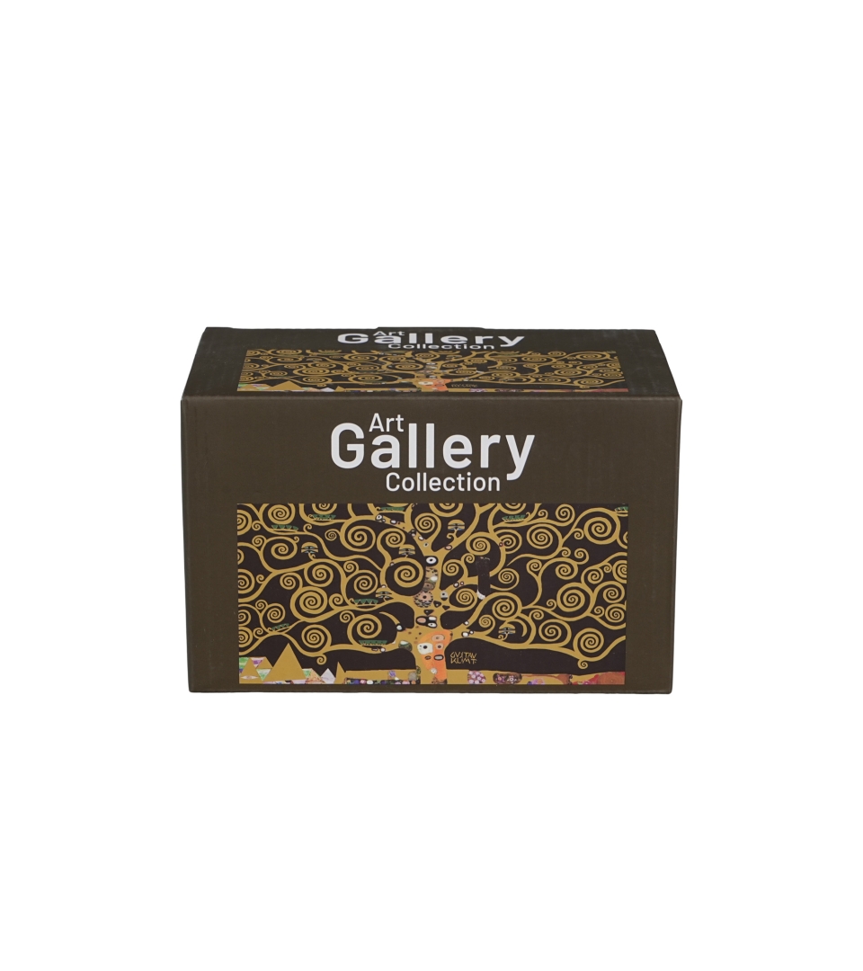 2 kubki classic TREE OF LIFE Brown inspired by Klimt