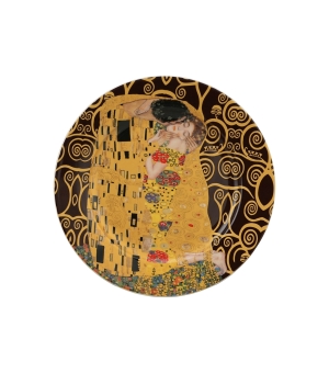Komplet 2 talerze deserowe THE KISS BROWN inspired by Klimt