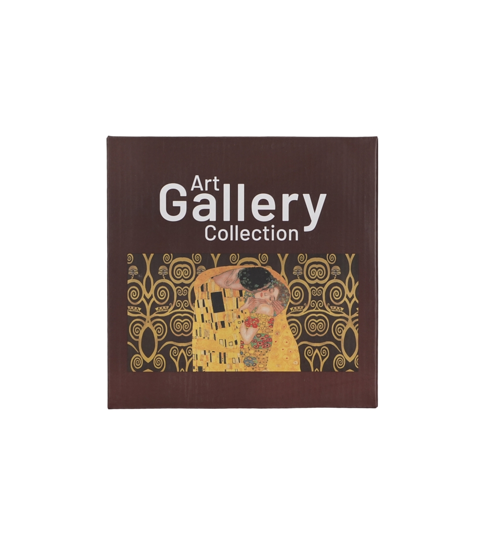 Komplet 2 talerze deserowe THE KISS BROWN inspired by Klimt