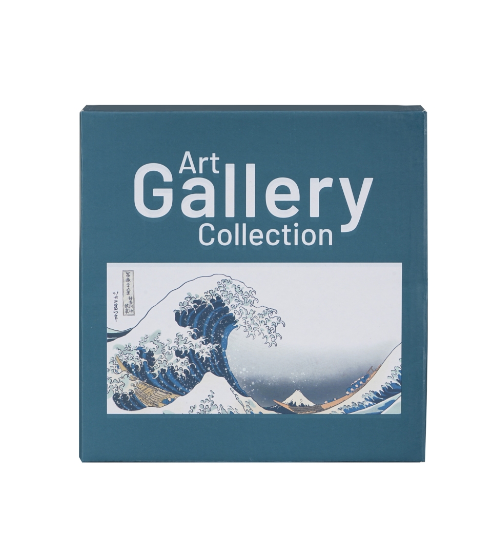 Komplet 2 talerze deserowe THE GREAT WAVE inspired by K. Hokusai