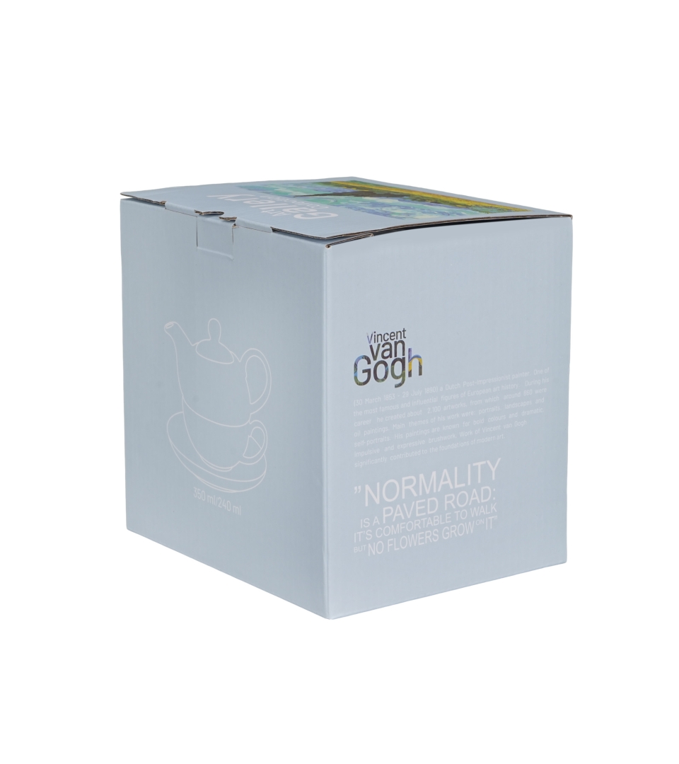 Filiżanka z dzbankiem i spodkiem WHEAT FIELD inspired by Van Gogh