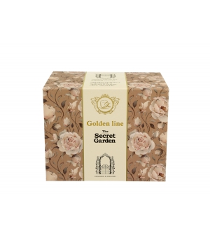 Kubek na stopce ENGLISH ROSES CREAM - Golden Line