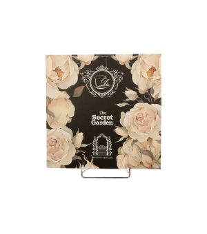 Komplet 2 talerze deserowe ENGLISH ROSES BLACK