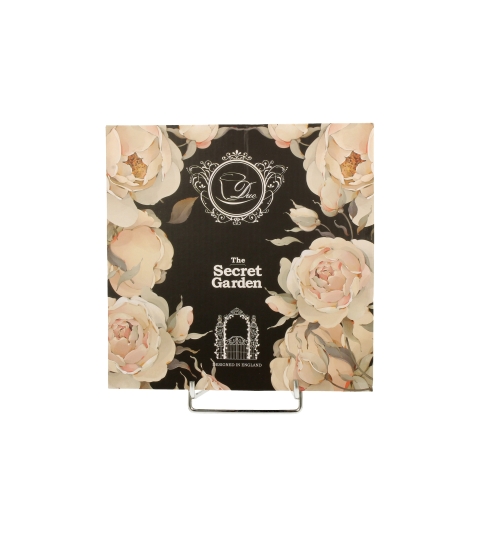 Komplet 2 talerze deserowe ENGLISH ROSES BLACK