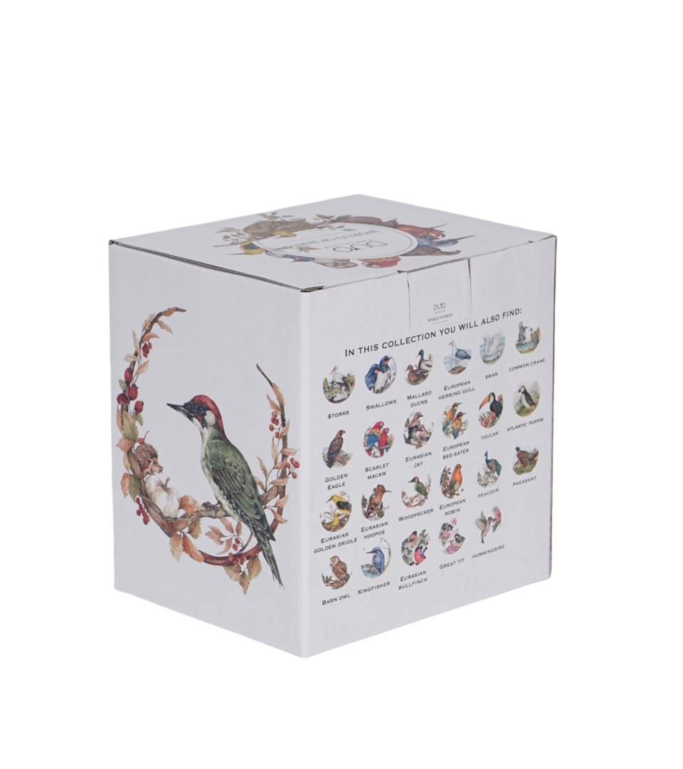 Kubek z zaparzaczem Ptasi Świat DZIĘCIOŁ ZIELONY