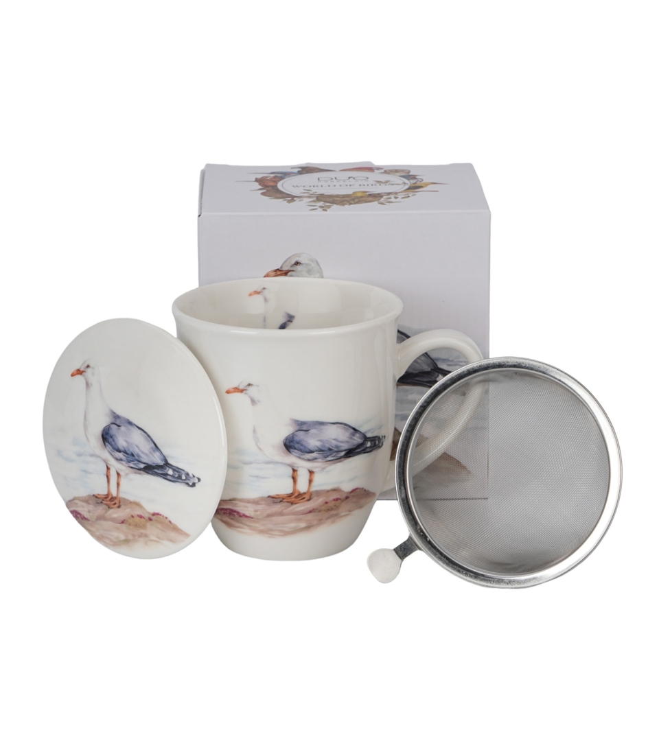 Kubek z zaparzaczem Ptasi Świat MEWA SREBRZYSTA
