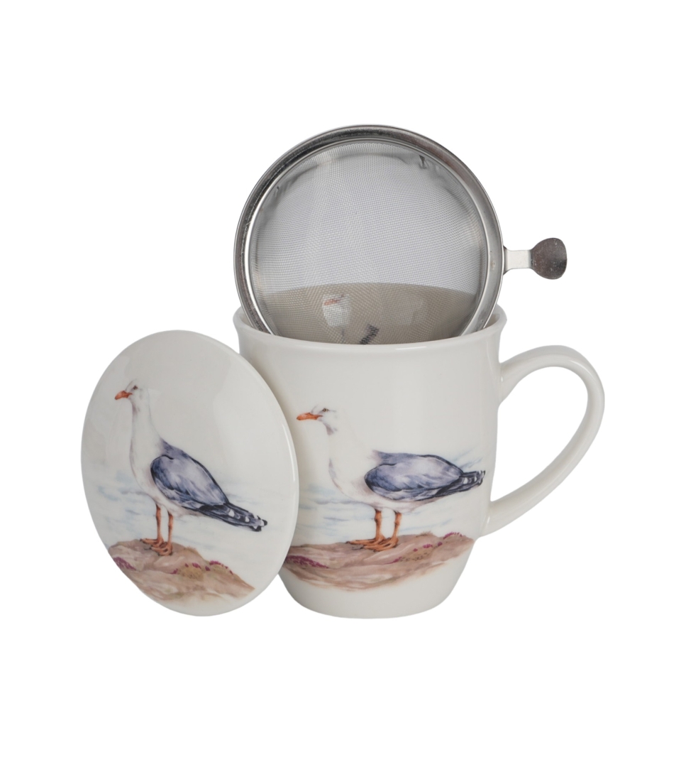 Kubek z zaparzaczem Ptasi Świat MEWA SREBRZYSTA