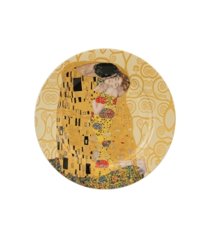 Komplet 2 talerze deserowe THE KISS ECRU inspired by Klimt
