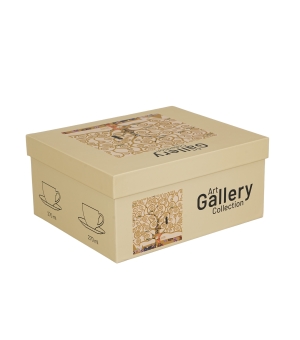 2 filiżanki ze spodkami TREE OF LIFE Ecru inspired by Gustav Klimt