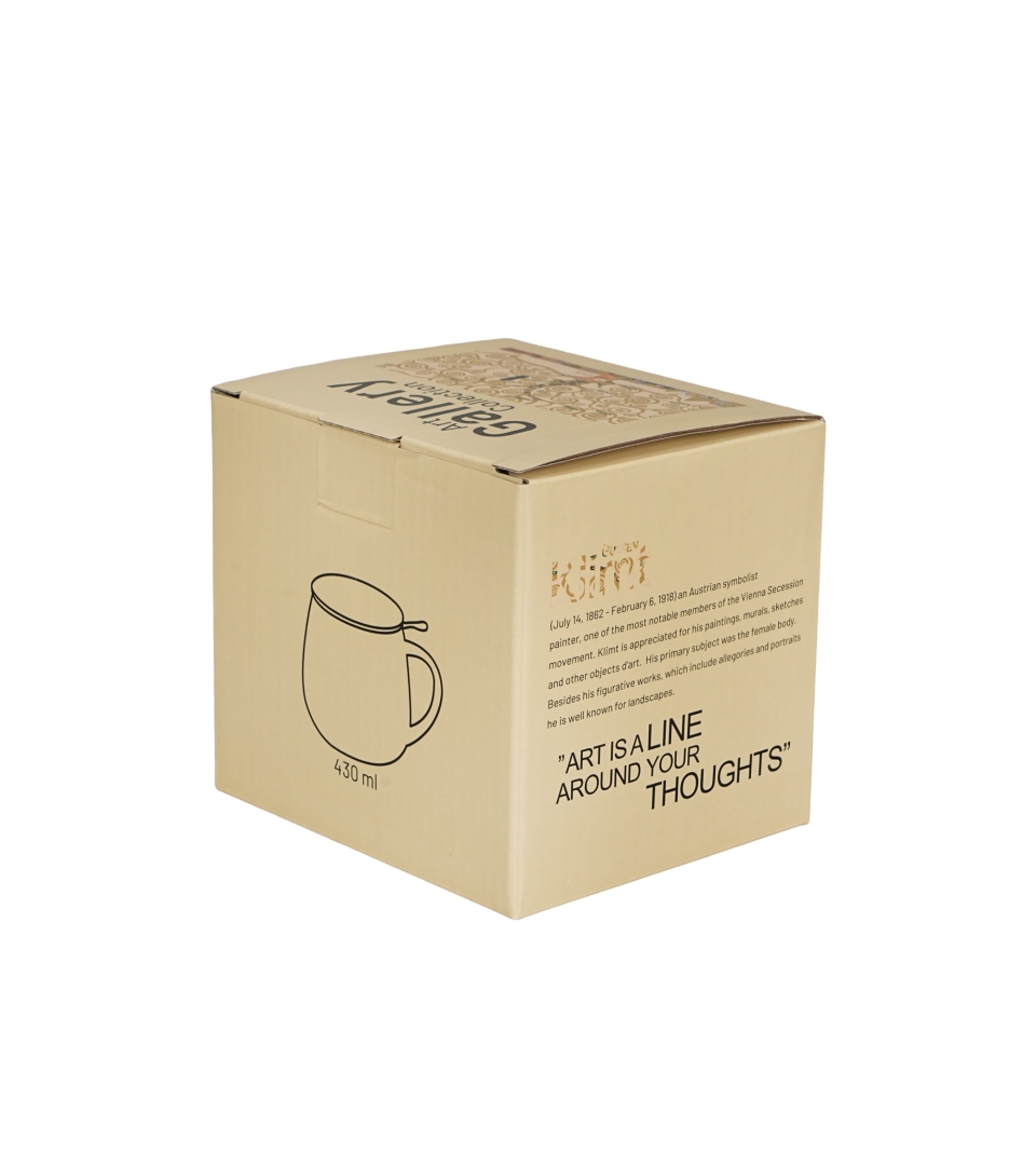 Zaparzacz baryłka TREE OF LIFE Ecru inspired by Gustav Klimt