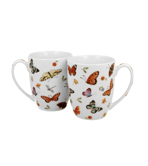 2 kubki BUTTERFLIES