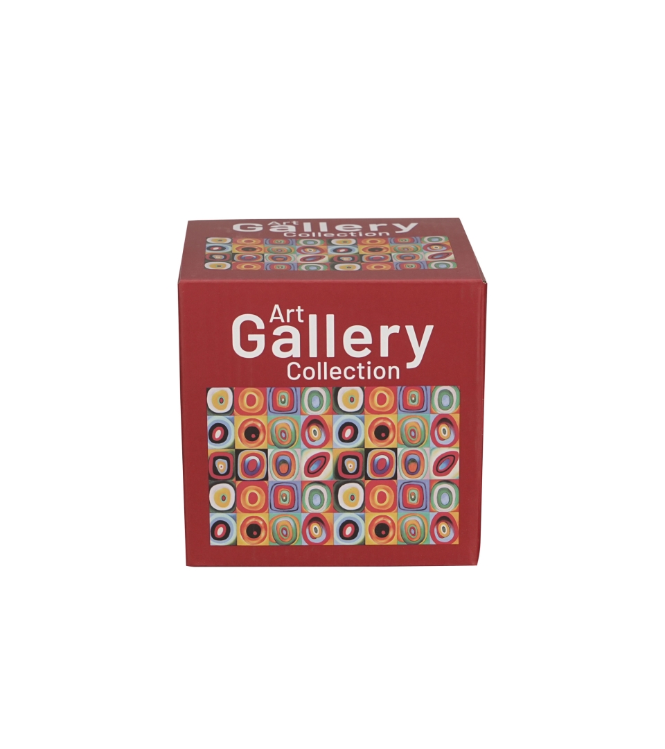 Kubek classic SQUARES WITH CIRCLES inspired by W. Kandinsky
