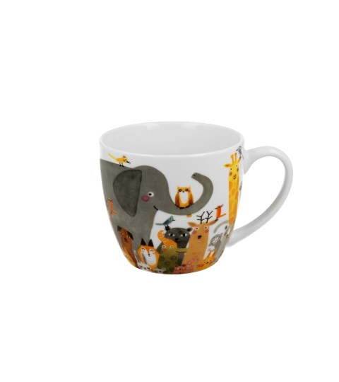 Kubek 460 ml w "koszyczku" Psi Świat ZWIERZĘTA