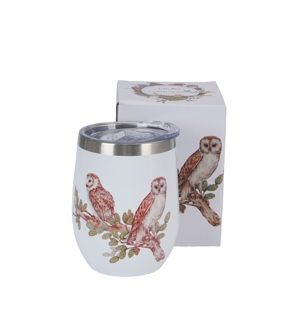 Kubek termiczny Ptasi Świat SOWY ZWYCZAJNE