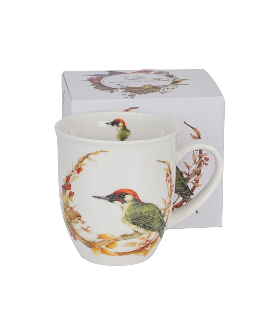 Kubek 650 ml Ptasi Świat DZIĘCIOŁ ZIELONY