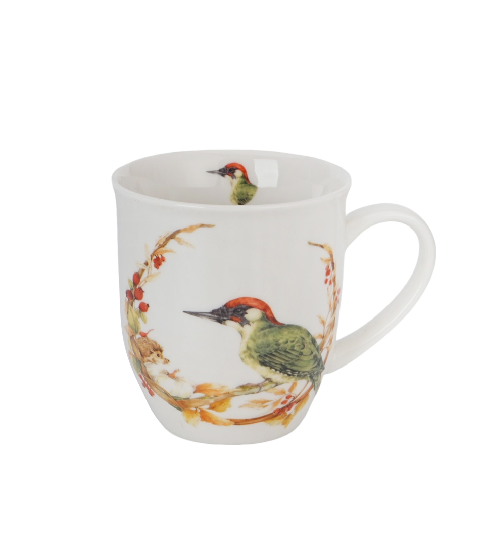 Kubek 650 ml Ptasi Świat DZIĘCIOŁ ZIELONY